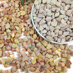 10lbs Pea Gravel for Landscaping, 1/2inch Small Pebbles for Succulent Cactus Plants, Natural Polished Stones, River Rocks for Plants, Vases, Aquariums, Gardening, Peach