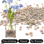 10lbs Pea Gravel for Landscaping, 1/2inch Small Pebbles for Succulent Cactus Plants, Natural Polished Stones, River Rocks for Plants, Vases, Aquariums, Gardening, Peach