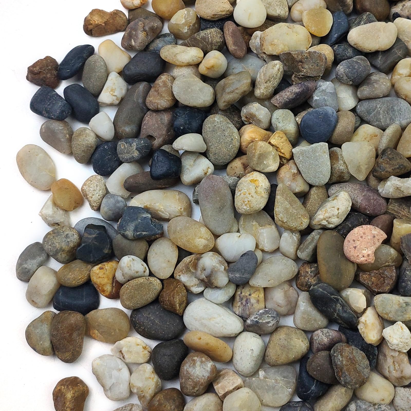 10LB Decorative River Rocks Gravel -2/5" Mixed Color Gravel for Vase Filling, Flower Pot Paving. Gravel for Garden Decoration,Landscaping,Aquarium Aquascape Gravel, Fish Tanks Gravel(8-12MM)