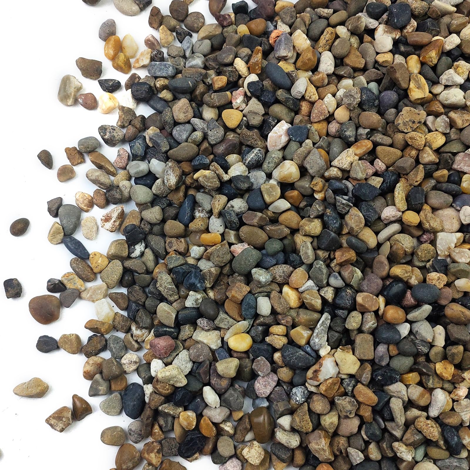 10LB Decorative River Rocks Gravel -2/5" Mixed Color Gravel for Vase Filling, Flower Pot Paving. Gravel for Garden Decoration,Landscaping,Aquarium Aquascape Gravel, Fish Tanks Gravel(8-12MM)