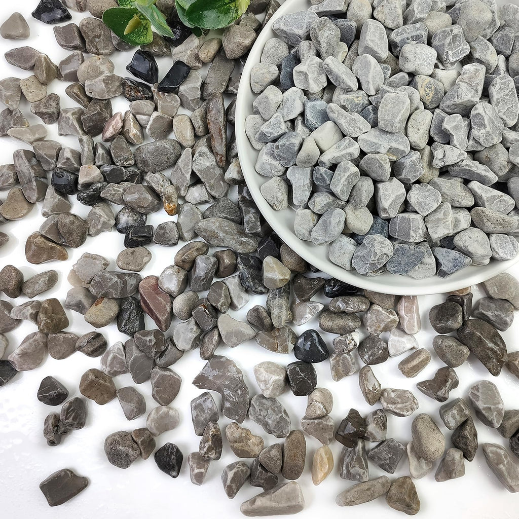 10lbs Pea Gravel for Landscaping, 1/2inch Small Pebbles for Succulent Cactus Plants, Natural Polished Stones, River Rocks for Plants, Vases, Aquariums, Gardening, Peach