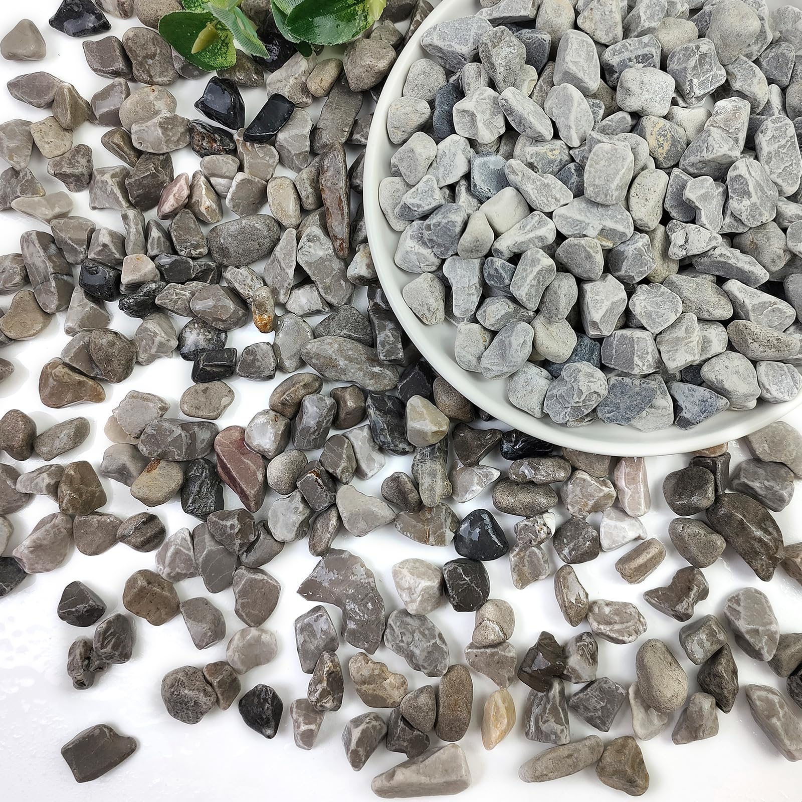 10lbs Pea Gravel for Landscaping, 1/2inch Small Pebbles for Succulent Cactus Plants, Natural Polished Stones, River Rocks for Plants, Vases, Aquariums, Gardening, Peach